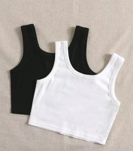 Top Corto para Mujer 2026, Estilo Veraniego, Ajustado, Ideal para Uso Casual, Básico pero de Alta Calidad - Product Image 1