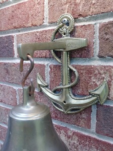 กระดิ่งทองเหลืองโบราณ Royal Brass Bell B2B ดีไซน์วินเทจ กระดิ่งทองเหลืองคุณภาพพรีเมียม สำหรับตกแต่งเรือ บ้าน ประตู นอกบ้าน วัด และสวน - Product Image 6