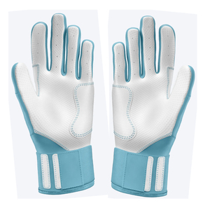 Gants de frappe de baseball personnalisés OEM en cuir véritable avec paume ventilée et sangle auto-agrippante sécurisée - Product Image 5