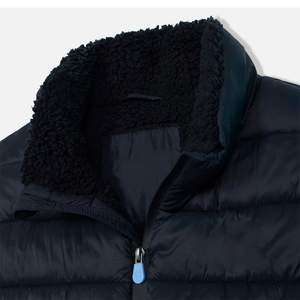 Men's <b>Black</b> Stand Collar Puffer <b>Vest</b> Zipper Closure Windproof Casual Winter Outerwear Polyester Filling Sleeveless Gilet - Product Image 4