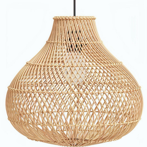 Vietnam Handwoven Natural Bamboo Trendy New Lampshade Cheap Wholesale Sustainable Wicker Pendant <b>Light</b> For Living Room & Bedroom - Product Image 1