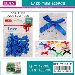 Nastro ILAN Lazo 7 mm blu luminoso per decorazioni artigianali e progetti fai da te - Product Image 3