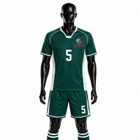 Ensemble de maillots de football ORVO pour hommes, blanc et bleu, col en V, manches courtes, séchage rapide, respirant, polyester, été, logo d'équipe personnalisé
