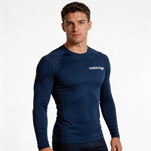 2026 <b>Men's</b> Long Sleeve <b>Compression</b> <b>Shirt</b> Navy Slim Fit Quick Dry Sporty O-Neck Base Layer Top <b>compression</b> <b>shirt</b> <b>men</b> <b>For</b> sale - Product Image 2