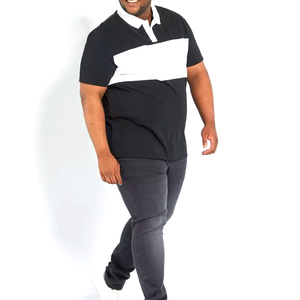Chemises pour hommes 100% coton, logo brodé, manches courtes, polos unis pour hommes, tailles grandes pour hommes - Product Image 2