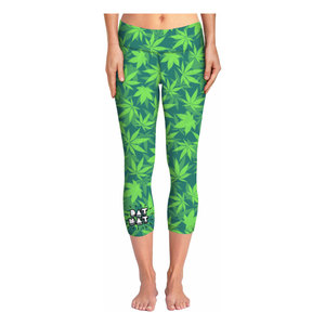 Leggings de Yoga Estampados, Hasta la Rodilla, Cintura Alta, Elásticos en Cuatro Direcciones, Spandex y Poliéster, Pantalones Deportivos para Mujer - Product Image 2