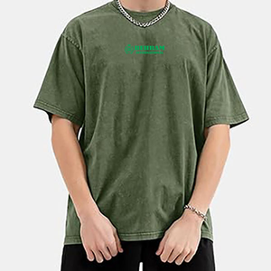 T-shirts unisexes surdimensionnés en coton 100% lourd (280 g/m²) pour streetwear, personnalisables, vierges, teints, respirants, vente en gros - Product Image 2