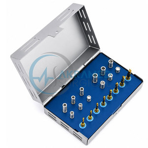 Dental Implant <b>Guided</b> Internal Irrigation <b>Drill</b> Kit Surgical Stainless Steel Twist <b>Drills</b> with Stopper Set - Product Image 1