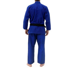 Uniforme de Karate Azul al por Mayor, Kimono de Artes Marciales de Peso Pesado, Traje de Entrenamiento con Cinturón Negro, 100% Algodón Ecológico y Transpirable - Product Image 2