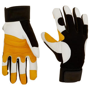 Guantes Industriales de Cuero Sintético Personalizados para Mecánicos, con Protección TPR contra Impactos, Cuidado Personal, Muñequera Elástica Antideslizante y Resistente al Calor - Product Image 6