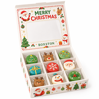 Caja de Cartón para Regalos de Navidad con Impresión de Logotipo Personalizado, Caja de Papel para Galletas, Caja de Regalo de Navidad para Dulces