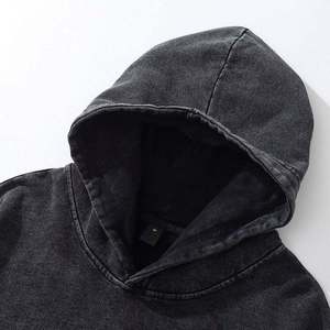 Oversized Hoodie <b>Men</b>’s Heavyweight 500GSM Cotton Fleece Streetwear <b>Pullover</b> Kangaroo Pocket Relaxed Fit Winter - Product Image 6