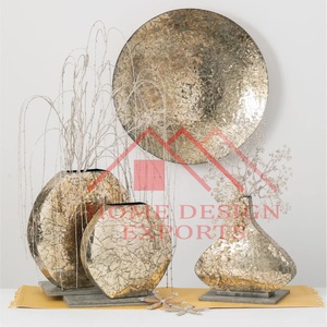 Vases à fleurs en métal de conception luxueuse de vente chaude décoration d'hôtel de banquet Vases à fleurs en métal pour la décoration de décor de maison et d'hôtels - Product Image 4