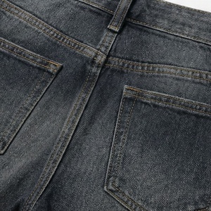 Short en jean vintage délavé taille mi-haute pour femme, couleur personnalisée, imprimé tendance, avec ceinture, coupe ajustée, qualité supérieure_1 - Product Image 5