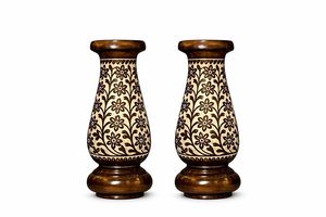 Jarrón Decorativo Vintage de Bambú con Diseño Floral Asiático Zen para Centro de Mesa de Sala de Estar - Product Image 3