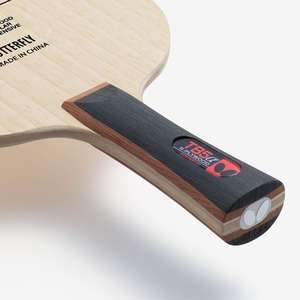 OFERTA: Madera de tenis de mesa TB5 FL 37001 para principiantes, ofensiva, con agarre flared, 5 capas de madera, alto rebote y control, 158x152mm - Product Image 3