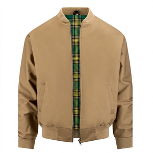 Bomber <b>Jacket</b> Check Line <b>Blouson</b> Tartan Interior Full Zip Heritage Fashion Custom Apparel Retail Collection Source Casual <b>Jacket</b> - Product Image 4