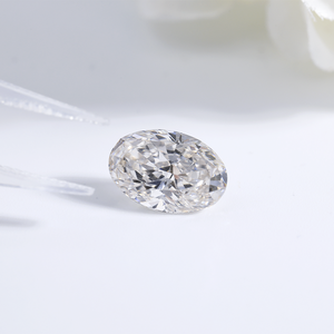 Diamant de laboratoire ovale certifié IGI, couleur D, clarté VVS, HPHT/CVD, diamant synthétique en vrac pour la fabrication de bijoux, prix de gros - Product Image 2
