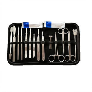 Kit de disección de acero inoxidable de 36 piezas, juego de instrumentos quirúrgicos, herramientas de entrenamiento de anatomía veterinaria con estuche, fabricado por ZUOL. - Product Image 1