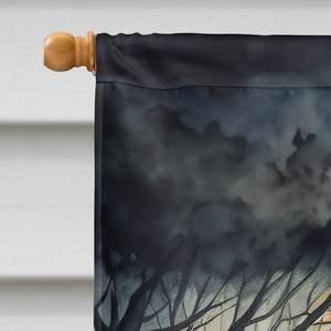 Gran espeluznante Halloween casa bandera truco Treaters porche manga poste decorativo patio Banner ilustraciones Multicolor poliéster pared - Product Image 3