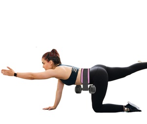 Heavy Duty Neoprene 500 Lbs Support Hip Thrust Belt Non Slip Glute Trainer Extra Padding Gym Home Workouts <b>Dumbbells</b> - Product Image 6