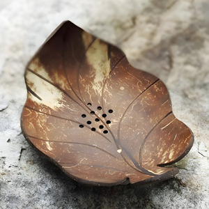 Wood soap saver trays <b>bathrooms</b> & kitchens <b>accessory</b> coconut shell holder tray for bar soaps - Product Image 1