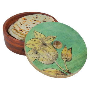 Boîte à chapati en bois de qualité supérieure, fabriquée à la main, élégante et classique, vente en gros - Product Image 6