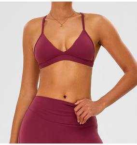 Soutien-gorge de sport personnalisé pour femme, respirant, sans coutures, pour le yoga et l'entraînement, vente en gros - Product Image 1
