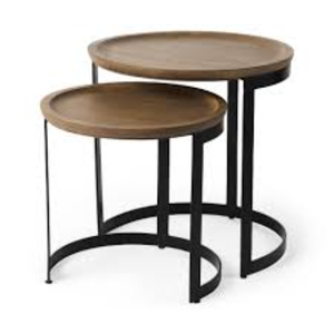 Table gigogne pour la maison et l'hôtel, en métal de qualité supérieure, avec texture fantaisie unique, finition personnalisée disponible, à un prix impressionnant. - Product Image 6