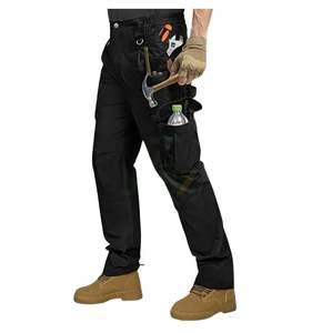 Pantalons de travail cargo personnalisés pour hommes, durables, multi-poches, industriels, pour atelier, extérieur, vêtements de travail imprimés sur mesure - Product Image 2