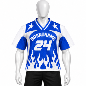 เสื้อเจอร์ซีย์กีฬาตาข่ายทันสมัยรุ่นล่าสุดสำหรับผู้ใหญ่ ทรงโอเวอร์ไซส์ แขนสั้น ระบายอากาศได้ดี ป้องกันรังสียูวี แห้งเร็ว โลโก้ปัก - Product Image 4