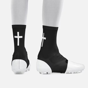 Calcetines Deportivos Negros para Hombre con Logotipo de Cruz Blanca, Transpirables, de Poliéster, para Todas las Temporadas, Ropa de Fútbol, Ajuste Regular - Product Image 1