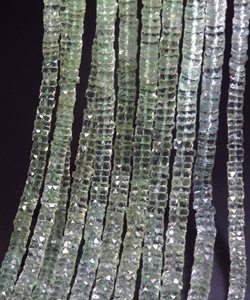 High Quality Natural Amethyst Gemstone Beads 6mm Heishi/Rondelle Shape Faceted Green 16" Inch Strand Center Drilled DIY - Product Image 4