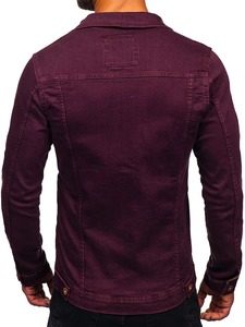 Denim Custom Black Wax Waxed Long Casual Autumn Zipper 100% Cotton Men's <b>Jacket</b> - Product Image 5