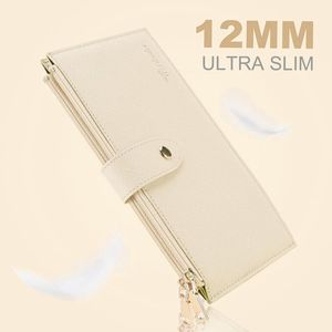 Portefeuille multi-cartes RFID de grande taille pour femmes, avec poche zippée, porte-cartes de crédit - Product Image 2