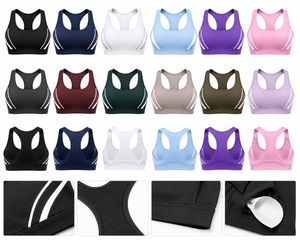 Soutien-gorge de sport dos nageur pour femme, col rond, sans coutures, respirant, léger, maintien élevé, écologique, pour fitness et activités sportives, noir - Product Image 6