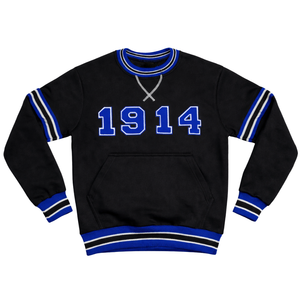 Sudadera Negra Phi Beta Sigma 1914 con Diseño Clásico de Chenille, Prenda de Fraternidad Griega con Comodidad y Estilo Premium - Product Image 4