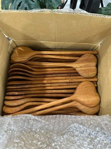 Ensemble de cuillères en bois, artisanales, en bois naturel, emballage personnalisé OEM, fournisseur en gros - Product Image 4