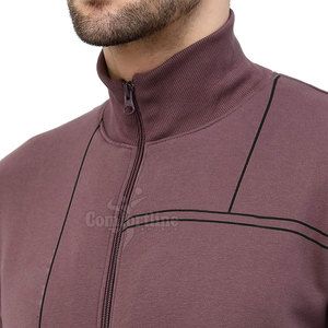 Latest Design Winter Men's Fleece <b>Tracksuit</b> Set Causal Long Sleeve Custom Color <b>Plain</b> Fleece <b>Tracksuit</b> For Sale - Product Image 5