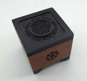 Nouveau brûleur à bakhoor artisanal en bois coloré à motif, pour mariage, usage religieux, parfum aromatique, brûleur d'encens en bois durable, support pour bâtonnets d'encens - Product Image 6