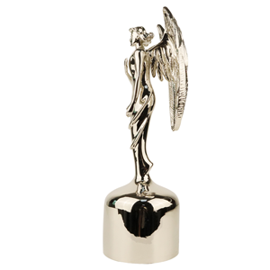 Estatua de Ángel Grande de Aleación de Aluminio Metálico Pulido Plateado Personalizada para Mujer, Figura Escultórica, Recuerdo para el Hogar, Regalo para Premio Personal - Product Image 5