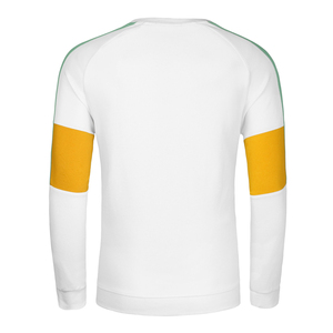 <b>Men's</b> <b>White</b> Color Blocking Raglan Sleeve Pullover O-Neck Knitted <b>Sweatshirt</b> Casual Regular Fit <b>Sweatshirt</b> Casual Regular Fit - Product Image 6