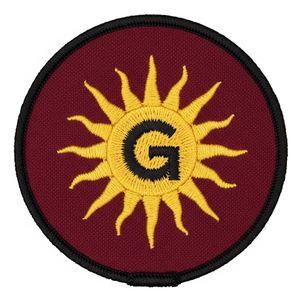 Insignia Masónica de Luna Creciente y Ojo que Todo lo Ve, Parche Bordado Personalizado de la Francmasonería, Símbolo de Ojo Azul Circular en Tela Negra - Product Image 4