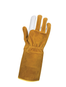 HOLY SIGNS INTERNATIONAL HSI-1450 Leather Welding <b>Gloves</b> Straight Thumb Molten Metal Splash Test <b>Type</b> a Fleece Lined - Product Image 2