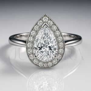Most Selling Solitaire Pear Cut Diamond Ring for Everyday Wear Office Use and Elegant Styling <b>Wedding</b> Engagement Ring For He - Product Image 2