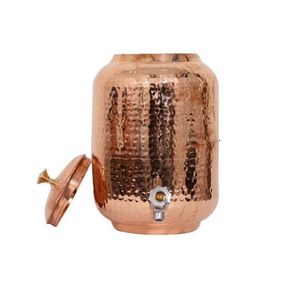 Servidor de Bebidas de Cobre Hecho a Mano con Textura Martillada, Enfriador de Agua de Lujo para Cafetería y Hotel, Precio al por Mayor - Product Image 6