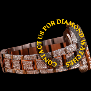 นาฬิกาข้อมือผู้ชายแบรนด์ดัง ดีไซน์สองสีสุดหรู ประดับเพชรโมอิสซาไนต์ สไตล์ฮิปฮอป สำหรับงานปาร์ตี้ หน้าปัดกระจกควอตซ์ ตัวเลขโรมัน รุ่นใหม่ล่าสุด - Product Image 3