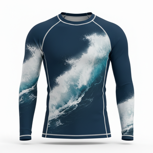 Camiseta Deportiva de Compresión Personalizada Unisex de Manga Larga, para BJJ, MMA, Jiu Jitsu, Grappling, Entrenamiento No Gi, de Secado Rápido - Product Image 1