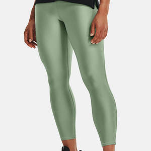 High Waist Ankle-Length Solid Color Stretch <b>Leggings</b> Women's Sporty Seamless Knitted Breathable Compression Pants - Product Image 5