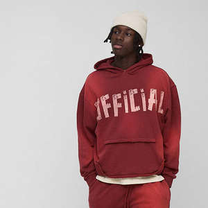 Ensemble de survêtement décontracté pour homme, personnalisable, coupe ajustée, respirant, écologique, avec sweat à capuche et pantalon de jogging deux pièces - Product Image 1